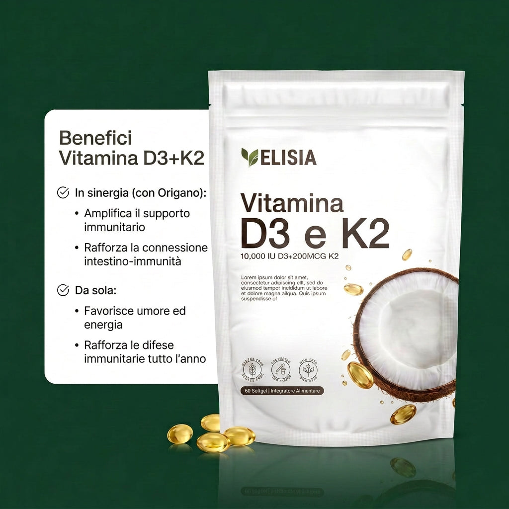 Elisia Vitamina D3 + K2 softgel