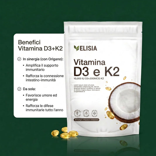 Elisia Vitamina D3 + K2 softgel